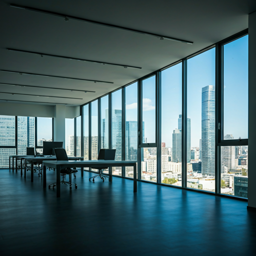 Modern kantoor interieur voor Microsoft Access diensten